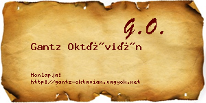 Gantz Oktávián névjegykártya